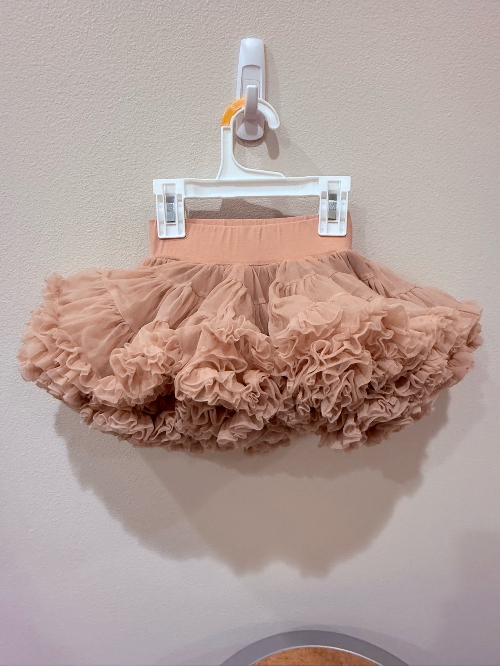 Ruffled Tulle Tutu Skirt - Blush size 90 2T